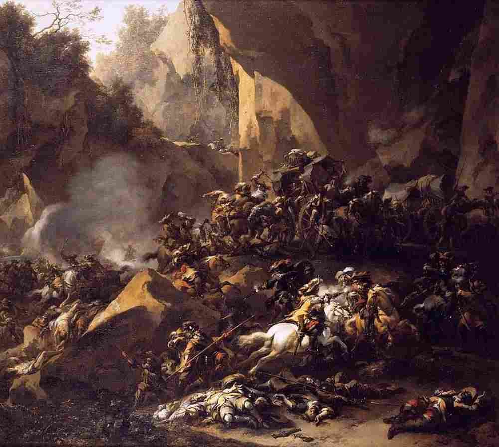 ber Travellers Attacked by Brigands Art A4 Photo Print