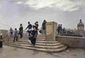 beraud A Windy Day on the Pont des Arts Art A4 Photo Print
