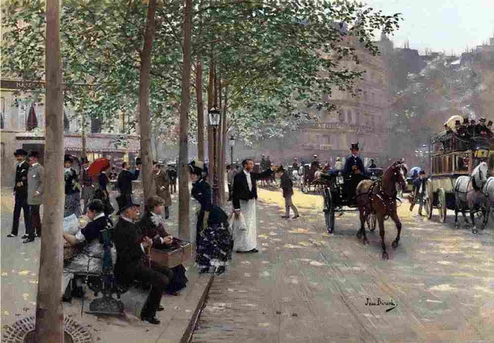 beraud Avenue Parisienne Art A4 Photo Print