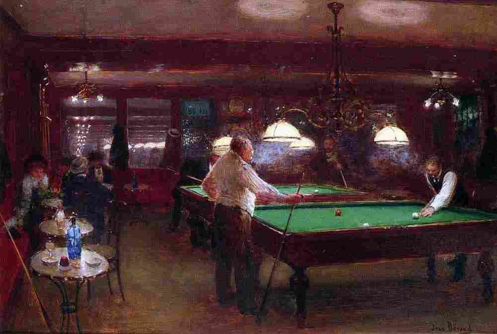 beraud Billiard Party Art A4 Photo Print