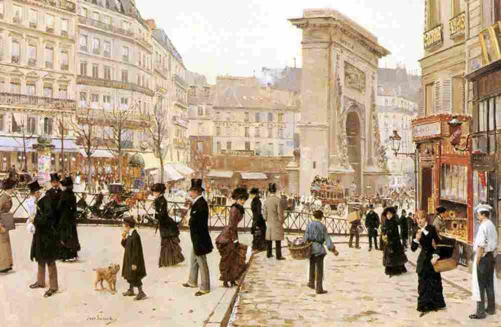 beraud Boulevard Saint Denis Art A4 Photo Print