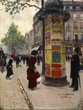 beraud paris kiosk Art A4 Photo Print