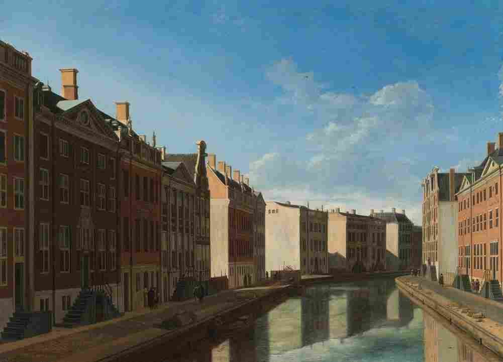 berck Bend in the Herengracht View from the Vijzelstraat Art A4 Photo Print