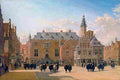 berck Market Square and Town Hall in Haarlem Art A4 Photo Print
