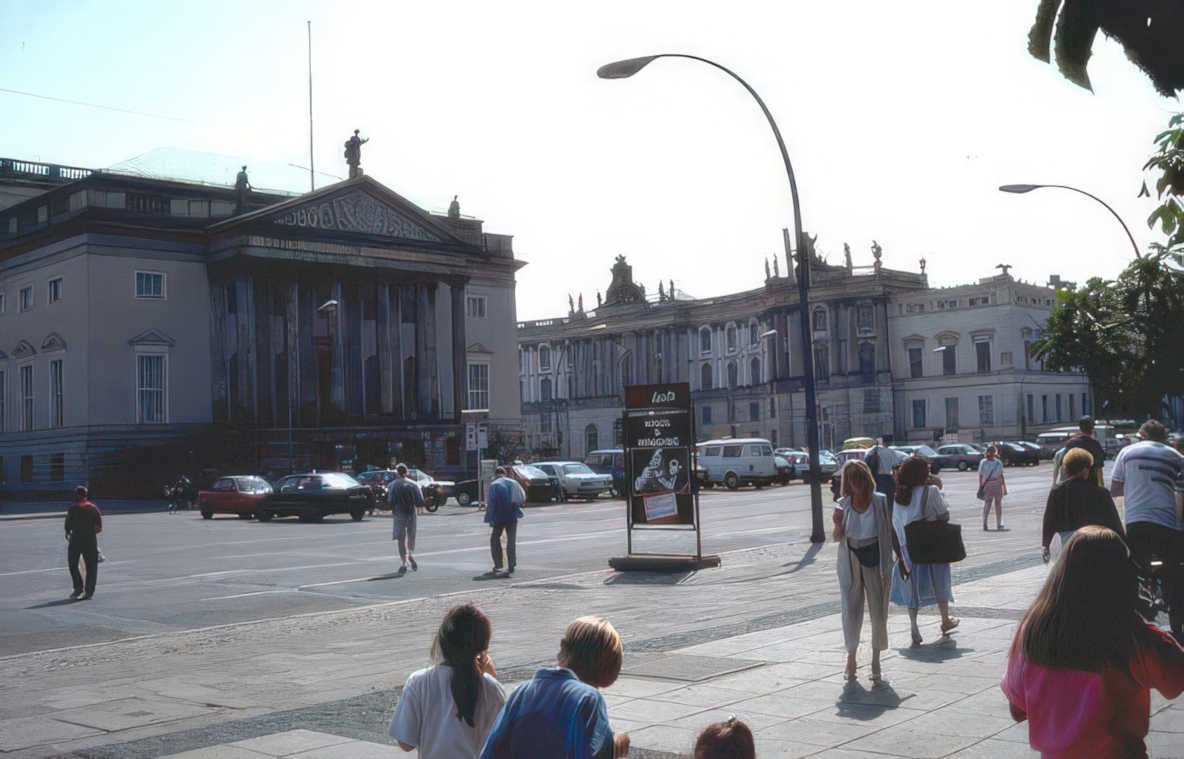 berlin paradeplatz summer Vintage A4 Photo Print