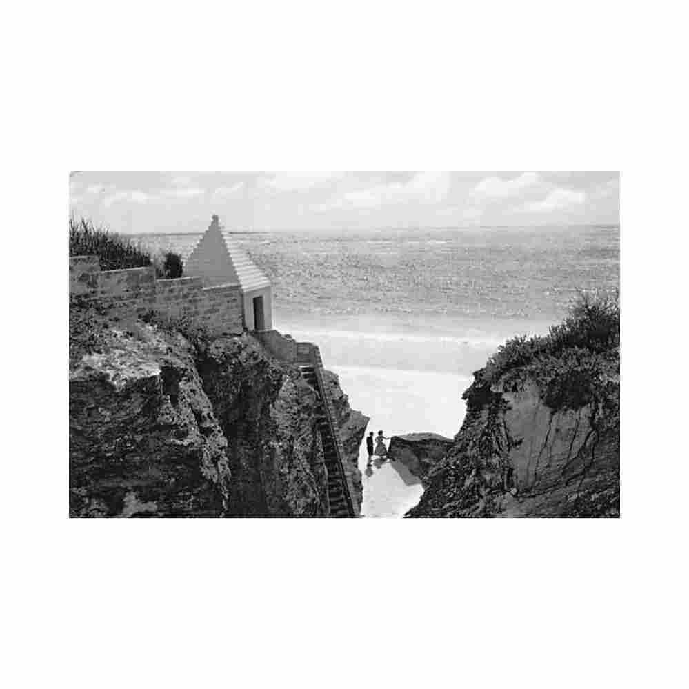 bermuda a secluded cove on the island pan am Vintage A4 Photo Print