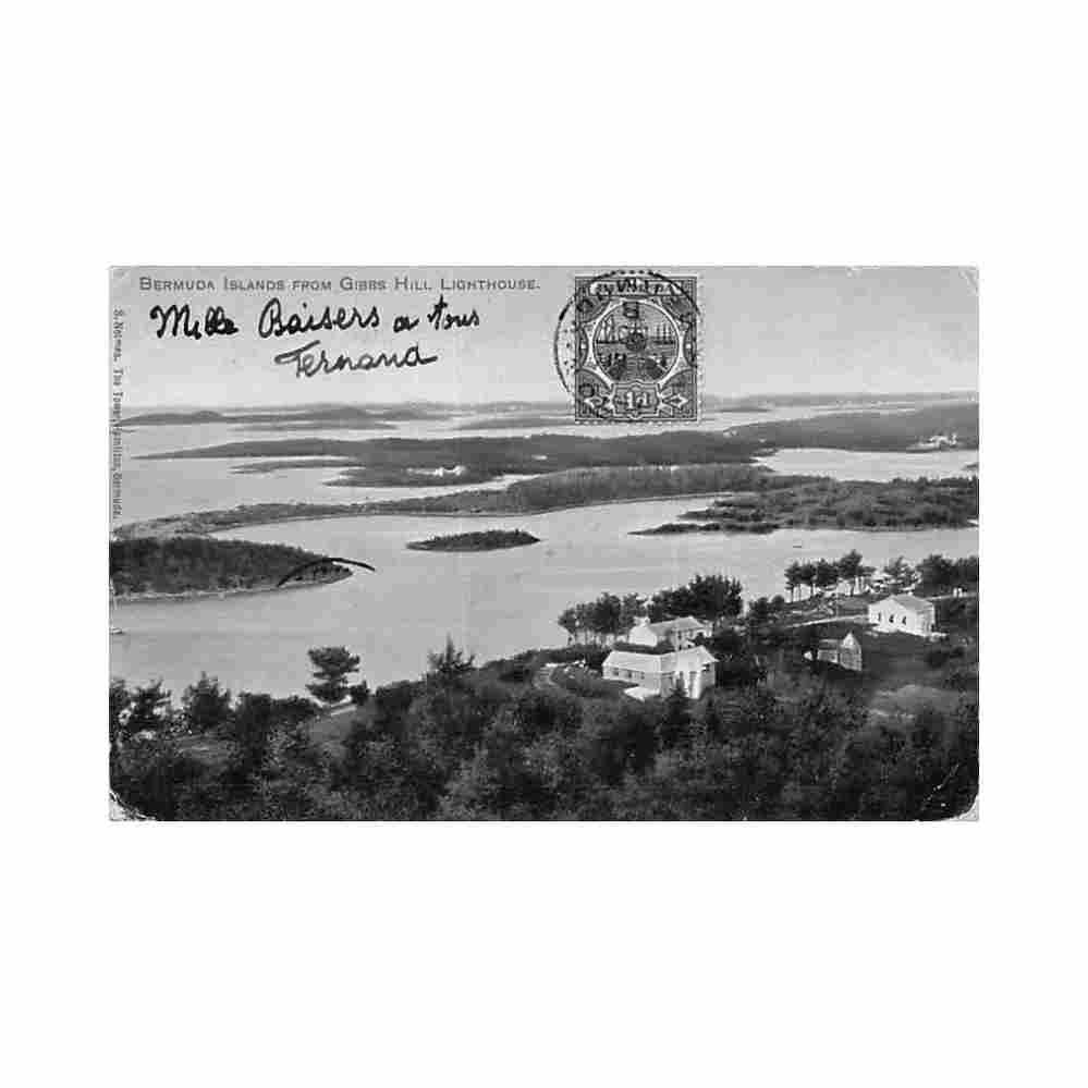 bermuda bermuda islands from gibbs hill lighthouse s nelmes Vintage A4 Photo Print