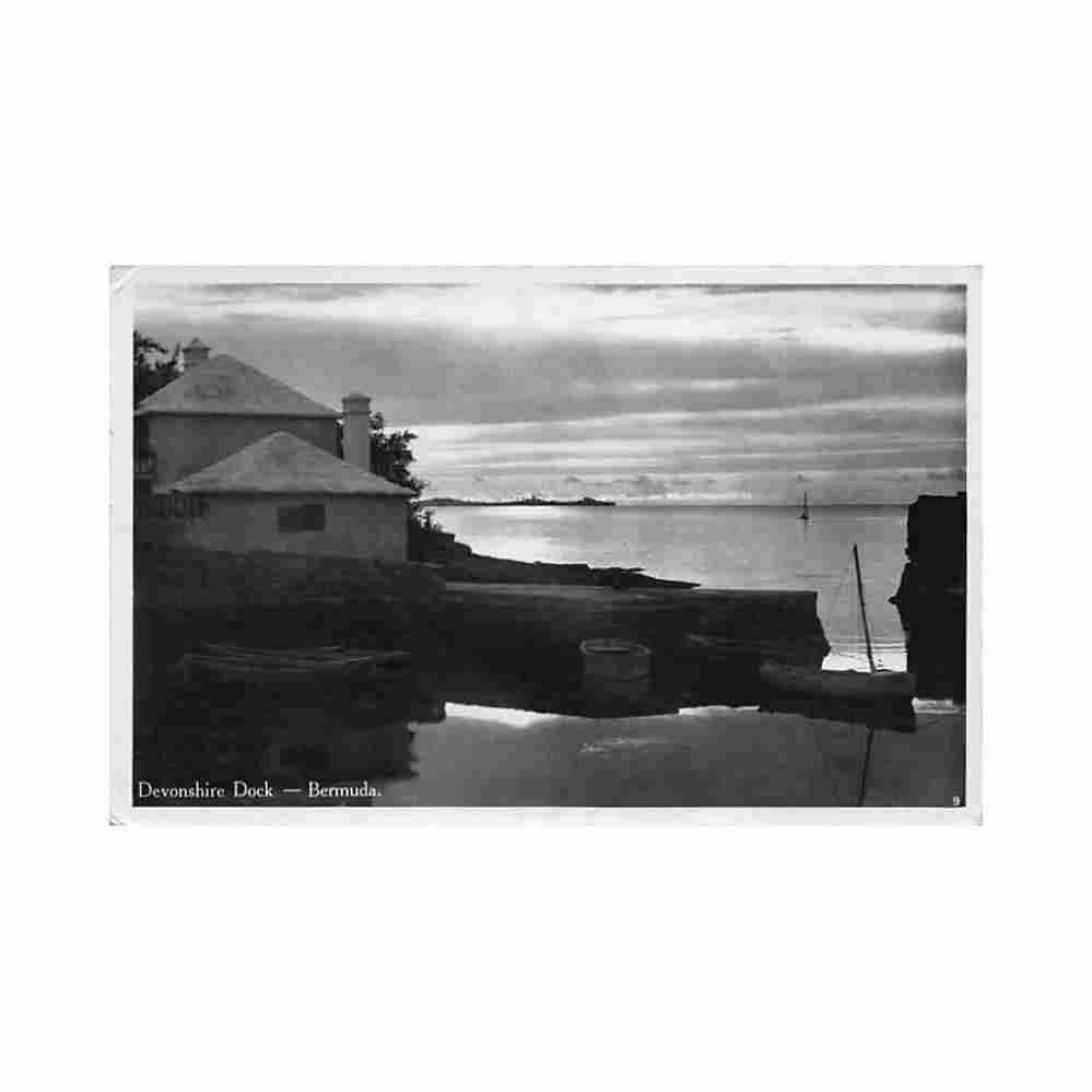 bermuda devonshire dock w rutherford 9 Vintage A4 Photo Print