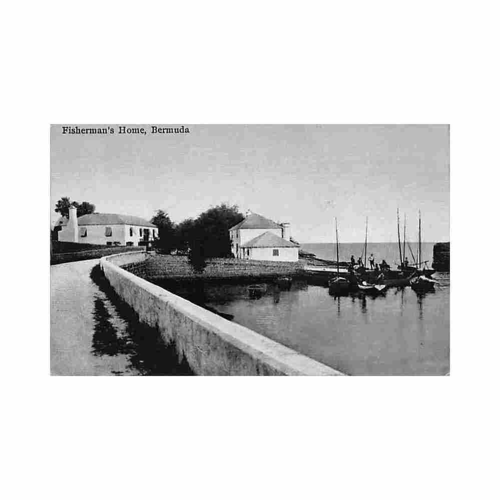 bermuda fisherman s home robertson s drug store 40 Vintage A4 Photo Print