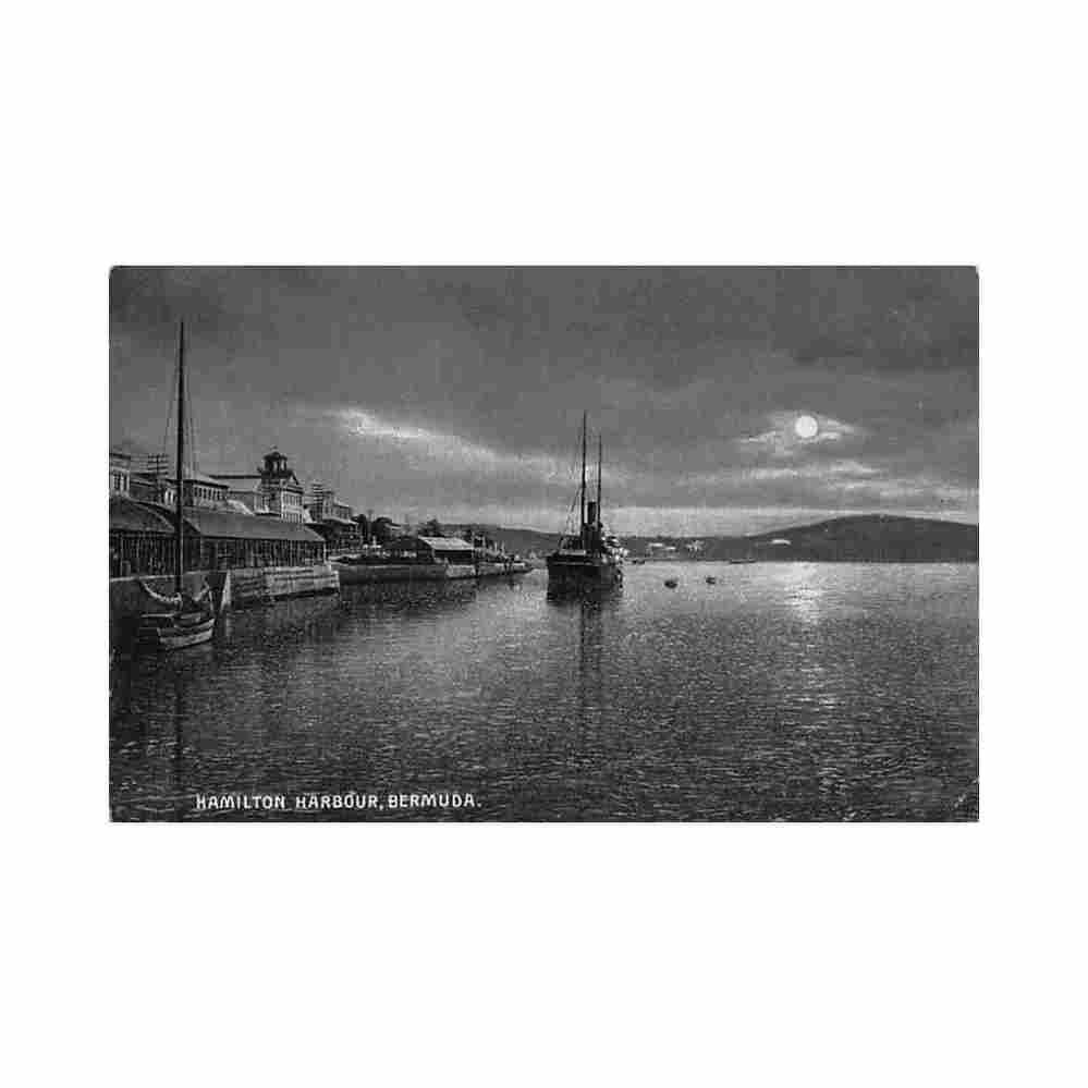 bermuda hamilton harbour at sunset wm weiss co 3 Vintage A4 Photo Print