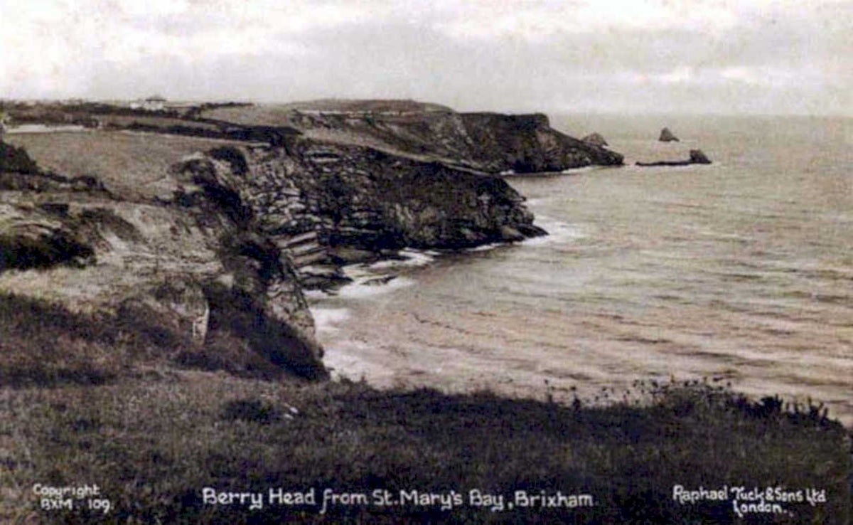 berry head brixhamVintage 1880s 1900s A4 Photo Print