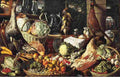 beuc Kitchen Scene with Meeting on the Road to Emmaus Art A4 Photo Print