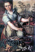 beuc Vegetable Seller Art A4 Photo Print