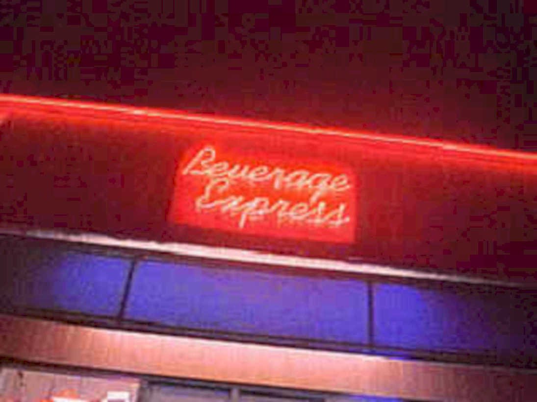 beverage express sign1980s 1990s A4 Photo Print