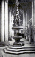 beverley minster fontVintage 1880s 1900s A4 Photo Print