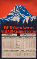 bex villars bretaye rene michaud 1926 4 Advert A4 Photo Print