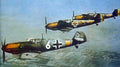 bf 109 six 2 Vintage world war A4 Photo Print