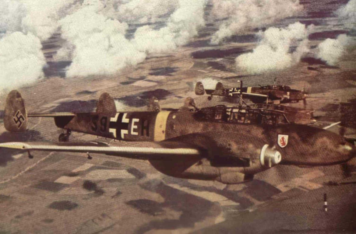 bf 109g messerschmitt 1 Vintage world war A4 Photo Print