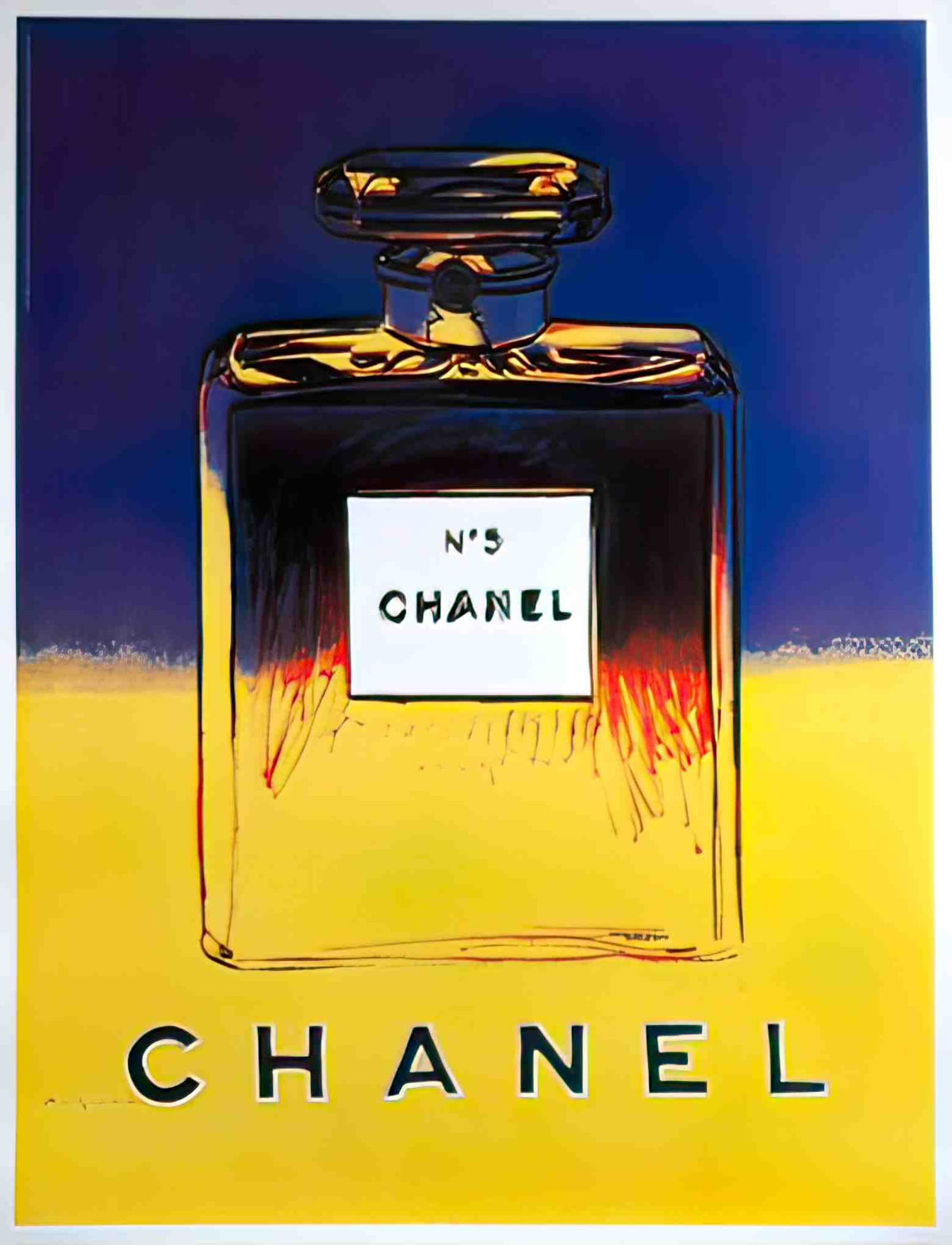 biSmChanelBlYel Advert A4 Photo Print