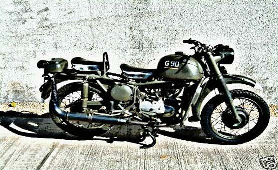 bianchi motorbike A4 Photo Print