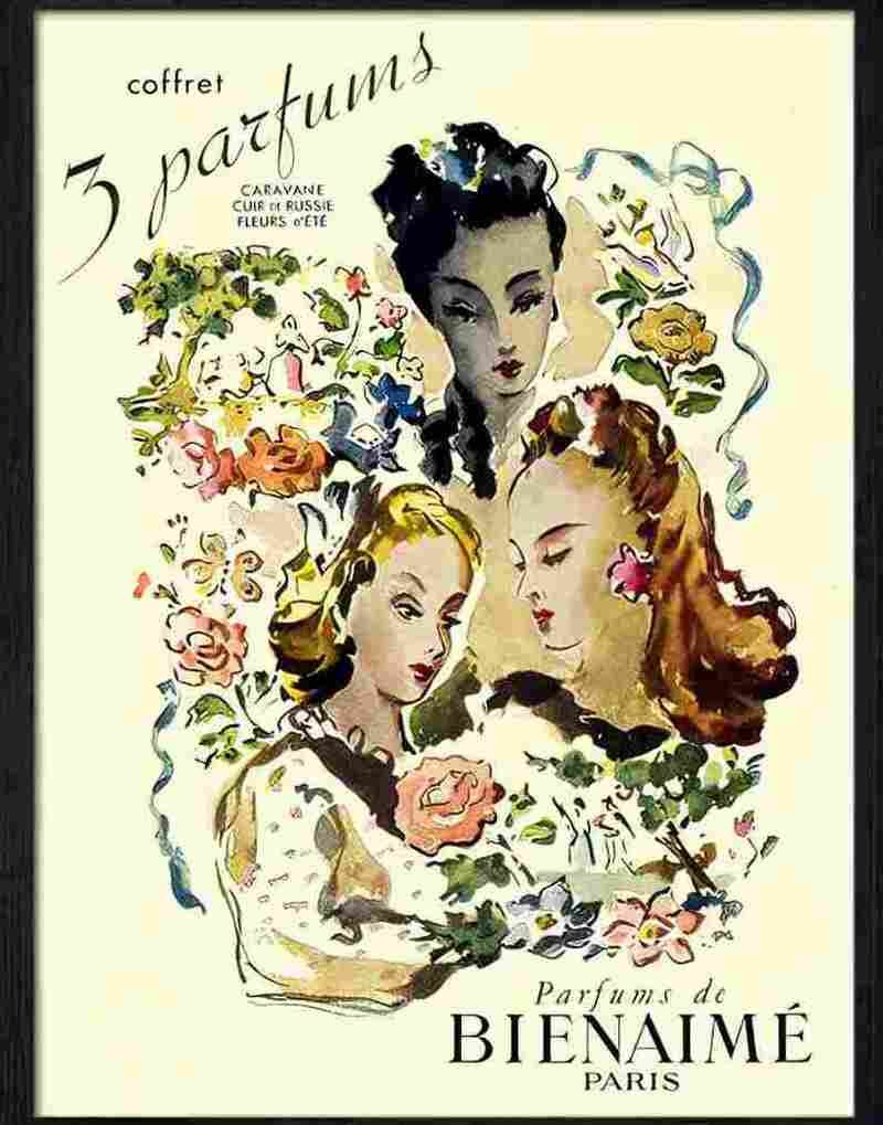 bienaime perfume advert Advert A4 Photo Print