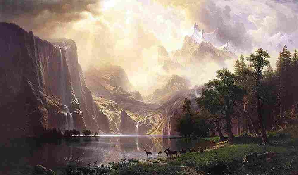 bier Among the Sierra Nevada Mountains Main Art A4 Photo Print