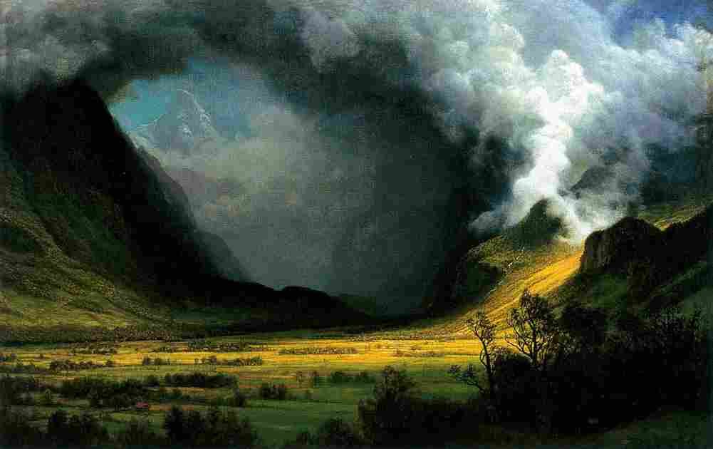bier Storm in the Mountains Art A4 Photo Print