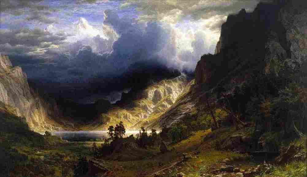 bier Storm over Mount Rosalie Art A4 Photo Print