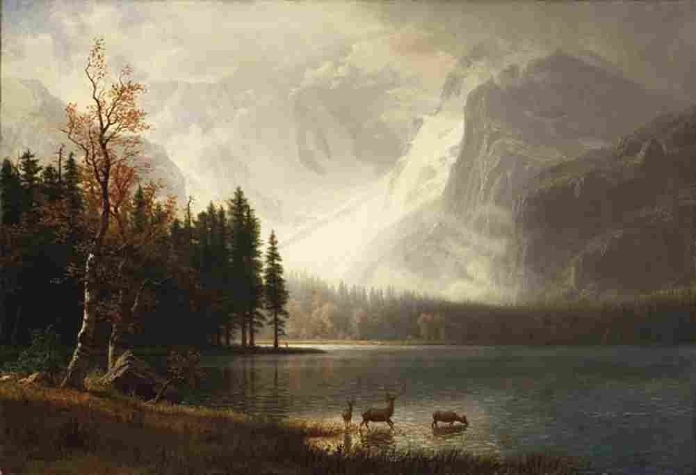 bierstadt estes park colorado Art A4 Photo Print