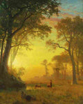 bierstadt light in the forest Art A4 Photo Print