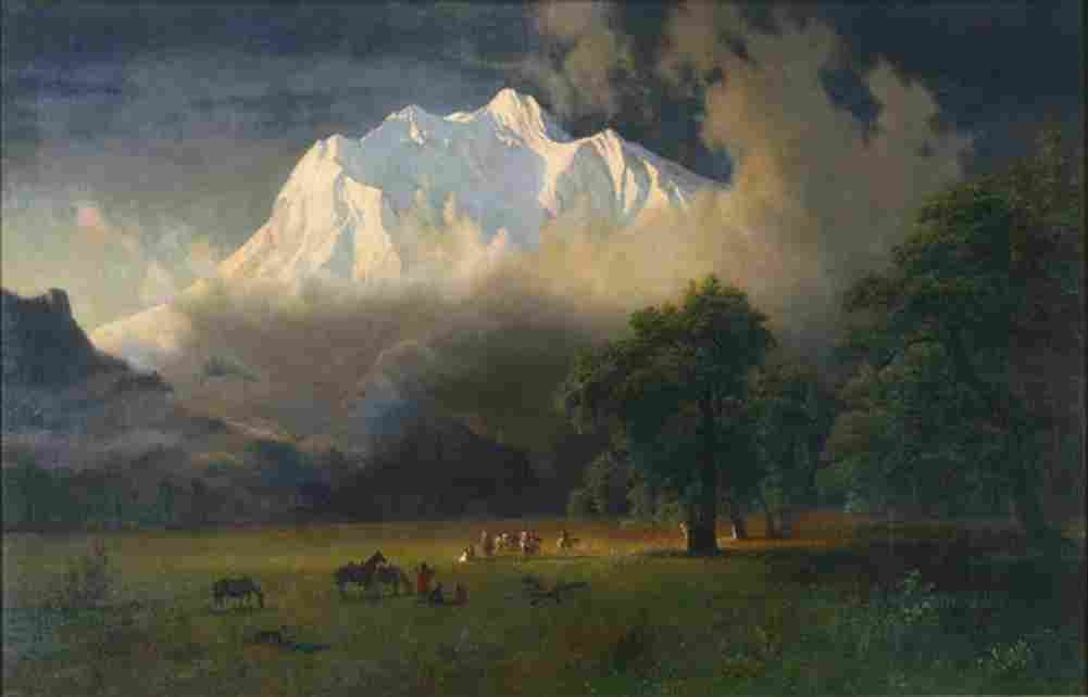 bierstadt mount adams Art A4 Photo Print