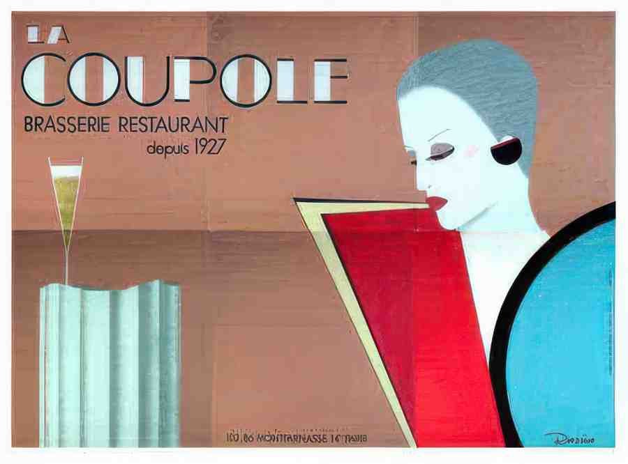 big Coupole by Razzia Vintage Advert A4 Photo Print