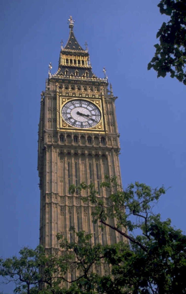 big ben clock 2 1980s 1990s A4 Photo Print