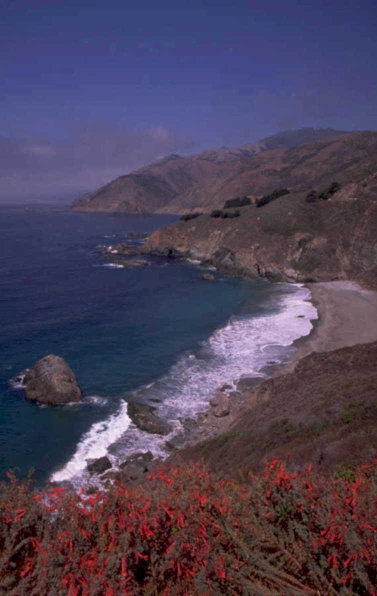 big sur ocean 1980s 1990s A4 Photo Print 42
