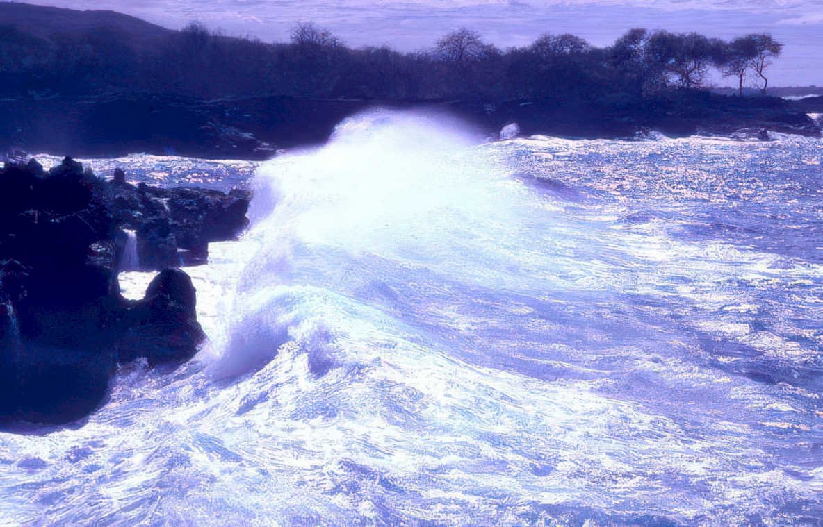 big wave kona Vintage A4 Photo Print