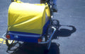 bike trailer yellow Vintage A4 Photo Print