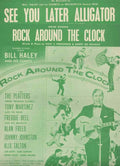 bill haley rock around the clock see you later alligator 2x ex sheet music s 178423 A4 Photo Print