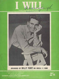 billy fury i will uk 1st edn sheet music 178313 A4 Photo Print