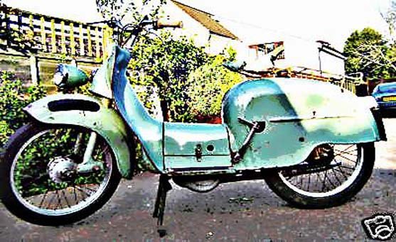 binz s50 motorbike A4 Photo Print
