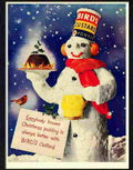 birds custard christmas 1950s Advert A4 Photo Print