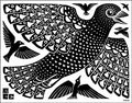 birds mc escher 1926 A4 Photo Print