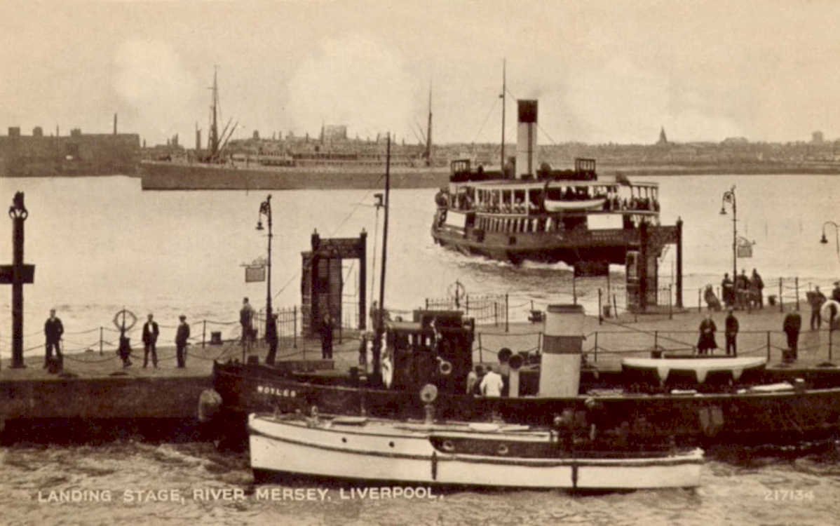 birking stage merseyVintage 1880s 1900s A4 Photo Print