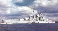 bismarck battleship northatlantic Vintage world war A4 Photo Print