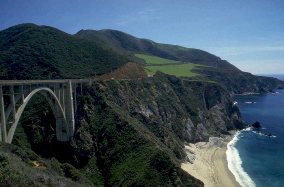 bixby bridge big 1980s 1990s A4 Photo Print
