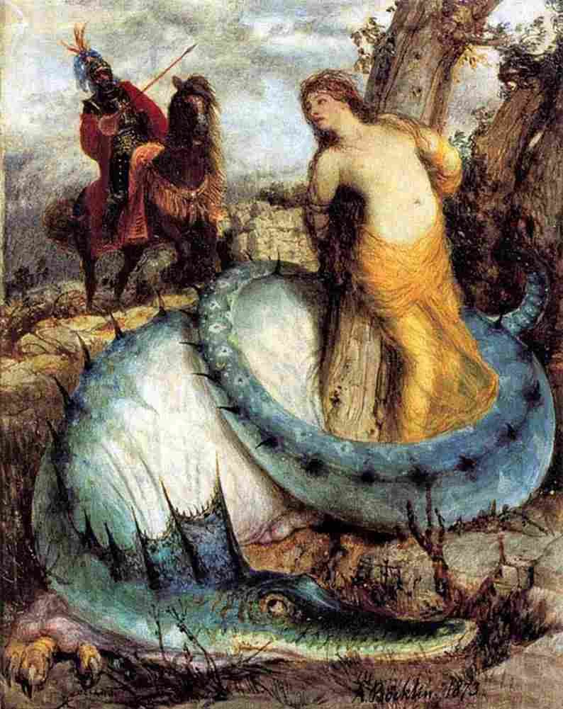 bk Angelica and Ruggiero Art A4 Photo Print