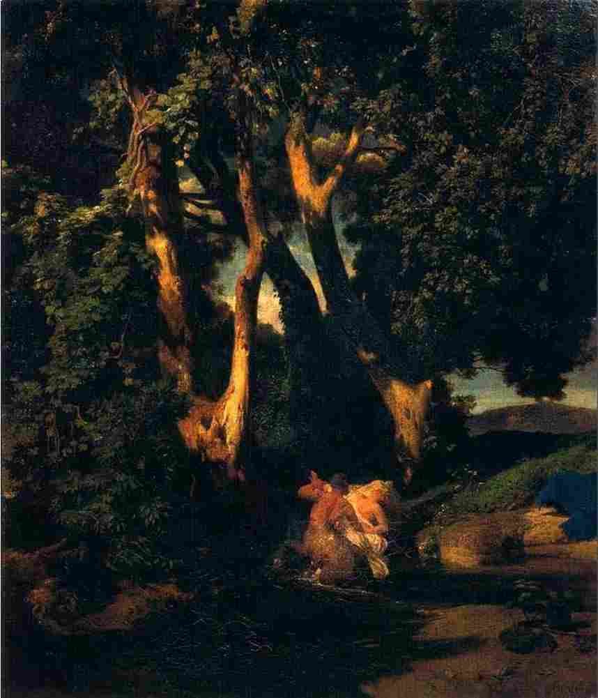 bk Centaur and nymph at the Edge of a Wood Art A4 Photo Print