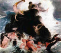 bk Mermaids at Play Art A4 Photo Print