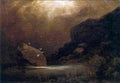 bk Mountain Lake with Seagulls Art A4 Photo Print