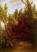 bk Pan Amongst the Reeds Art A4 Photo Print