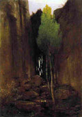 bk Source between two Rock Walls Art A4 Photo Print